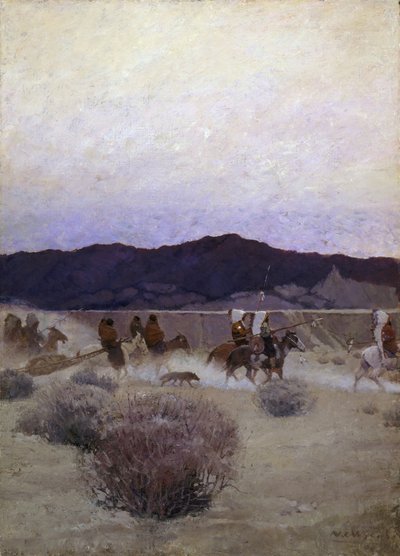 Moving Camp by Newell Convers Wyeth